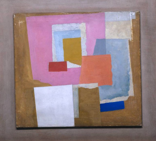1924 (first abstract painting, Chelsea) circa 1923-4 by Ben Nicholson OM 1894-1982